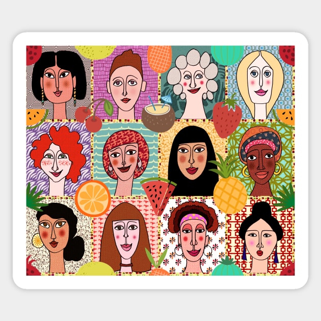 Women's Colors Sticker by BessoChicca